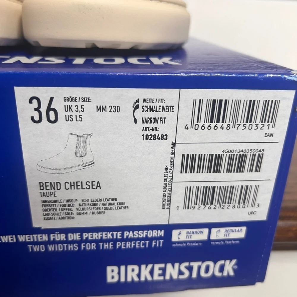 Birkenstock Women’s Bend Chelsea Suede Boots, EU 36 US- L5. Narrow